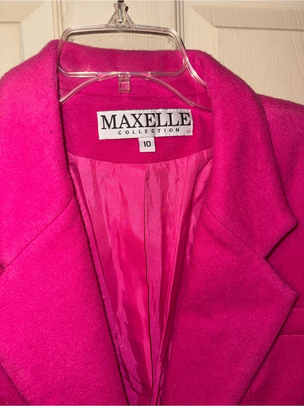 Fuchsia Single-Button Blazer Jacket - Picture 2 of 4